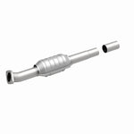 MagnaFlow 23200 hm grade direct-fit catalytic converter, front three-quarter view of the turntable spin