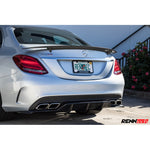 RennTech Performance Carbon Fiber Matte Decklid Spoiler For Mercedes-Benz C63S AMG 2015-2021