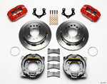 Wilwood Dynapro Low-Profile 11.00in P-Brake Kit - Red Mopar/Dana 2.36in Off w/Snap Ring Bearing