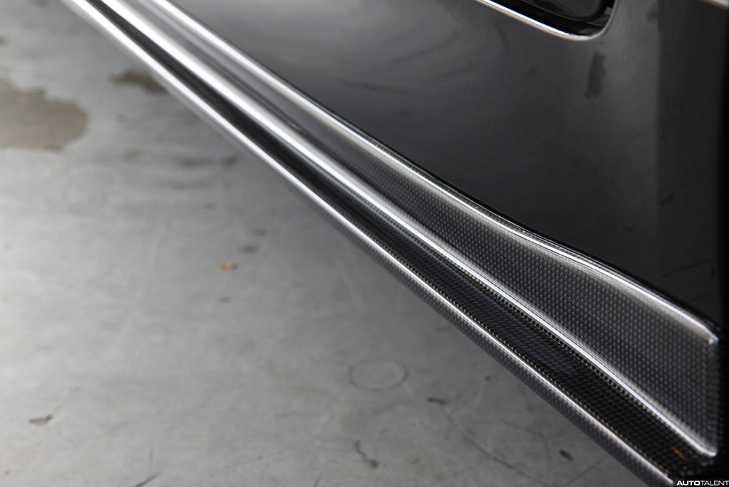 3D Design M5 Carbon Fiber Side Skirt Set - rear view 