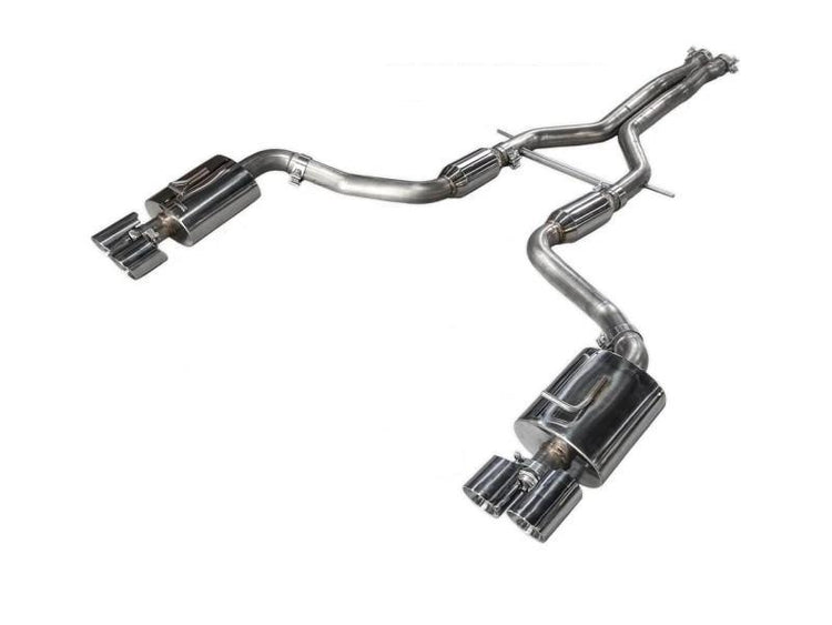 AWE Tuning Panamera 2/4 Track Edition Exhaust (2014+) - With Chrome Silver Tips - autotalent
