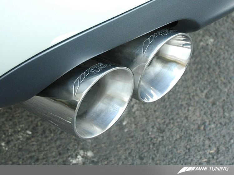 AWE Tuning Audi B7 S4 Track Edition Exhaust - Polished Silver Tips - autotalent