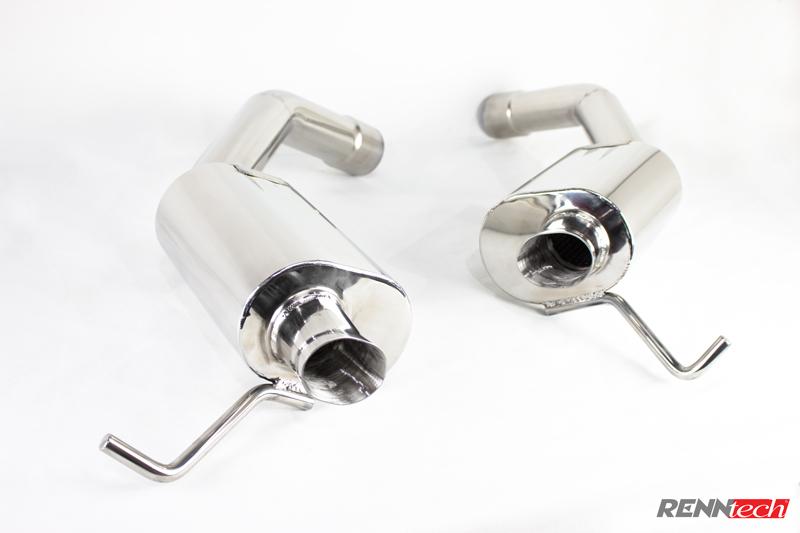 Stainless muffler and Y-pipe - RennTech R2 Performance Package for the 2011-2014 CLS 63 AMG