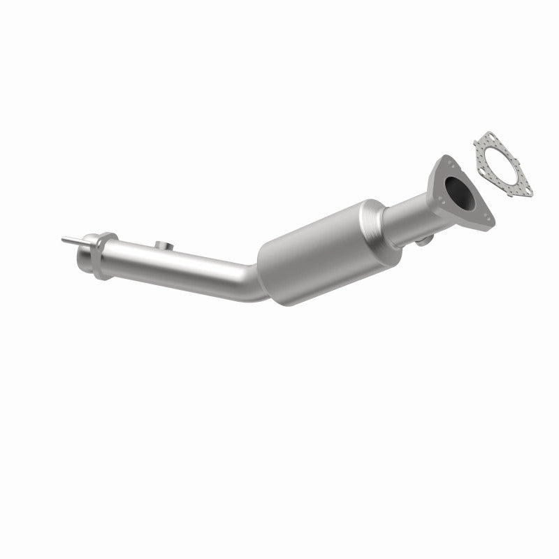 MagnaFlow 23489 hm grade direct-fit catalytic converter, opposite rear three-quarter view of the turntable spin