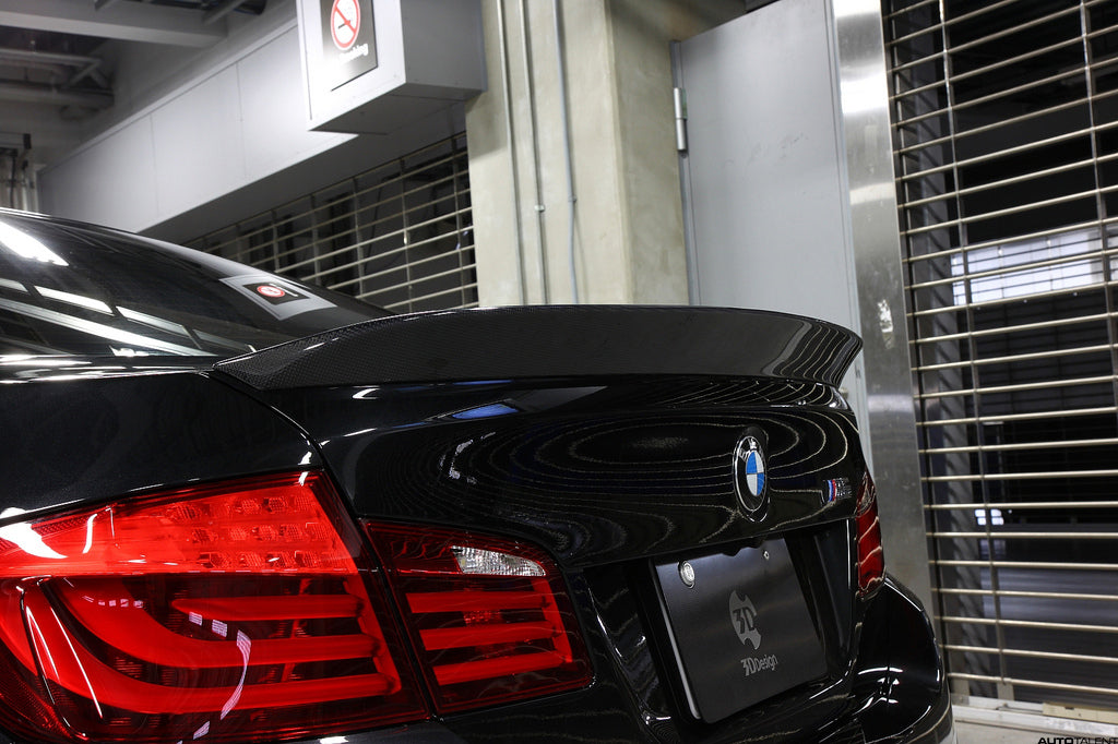 BMW F10 Carbon fibre Trunk spoiler - Front view