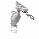 MagnaFlow 452010 carb manifold converter, rear view of the turntable spin