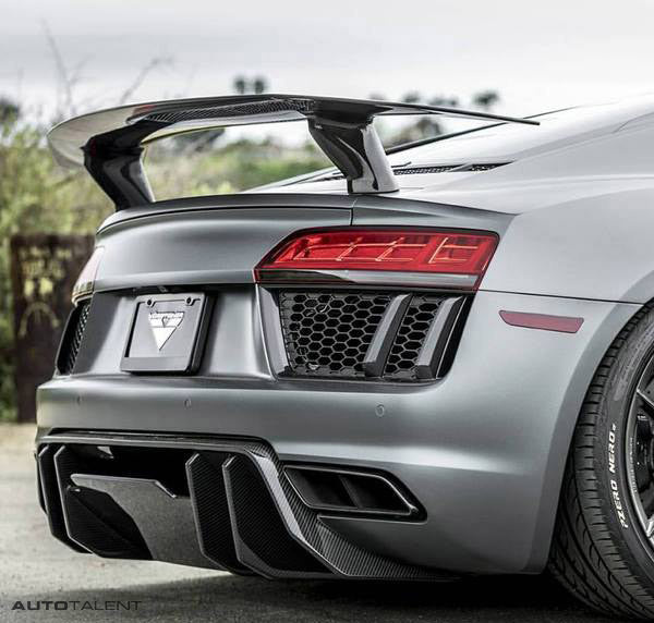Vorsteiner VRS Aero Rear Diffuser Carbon Fiber PP 2x2 Glossy AUDI R8  (2017+) - autotalent