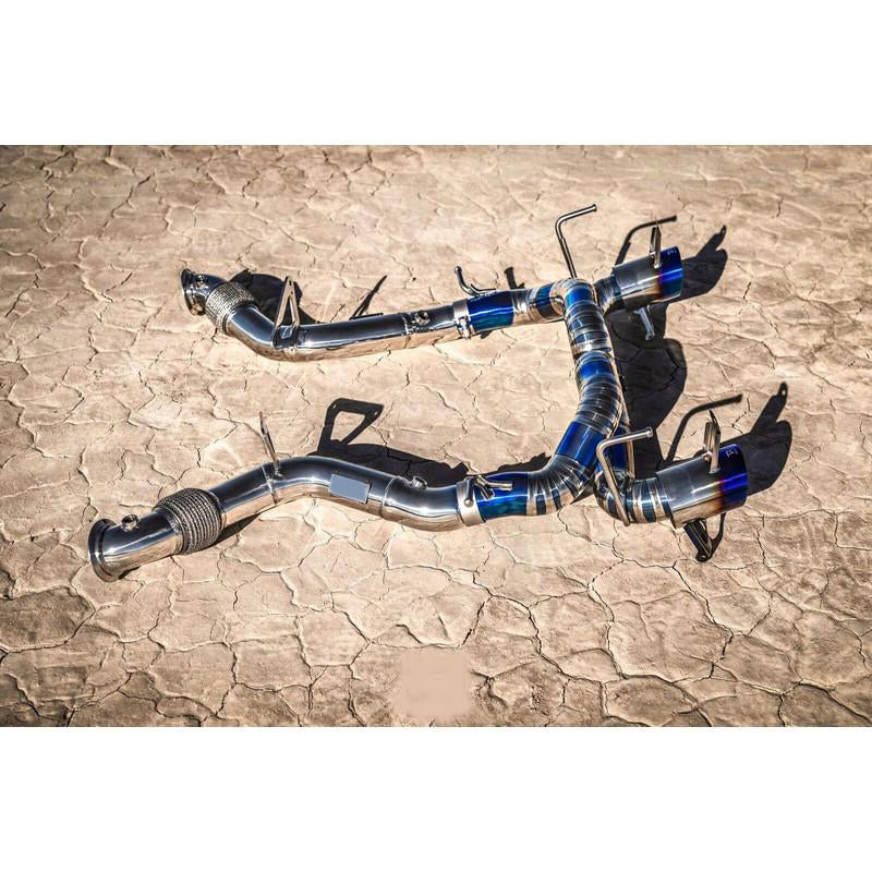 Ryft Titanium Race Exhaust with Tips For Ferrari Spider - AutoTalent