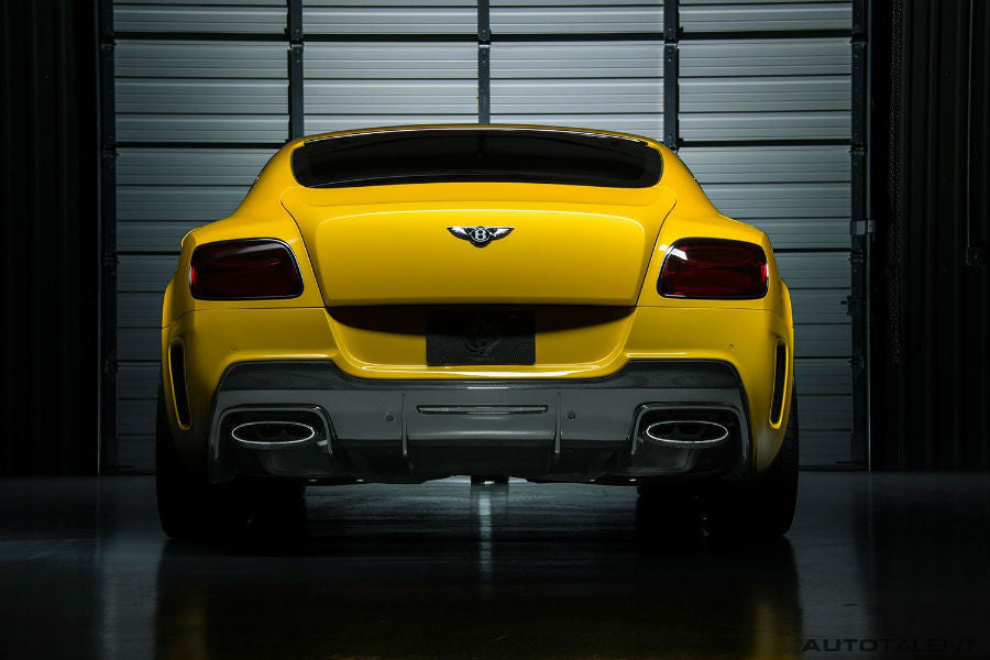 Vorsteiner Rear Bumper DVWP w/ Rear Diffuser Carbon Fiber PP 2x2 Glossy BENTLEY CONTINTENTAL GT COUPE V8 BR-10RS PROGRAM