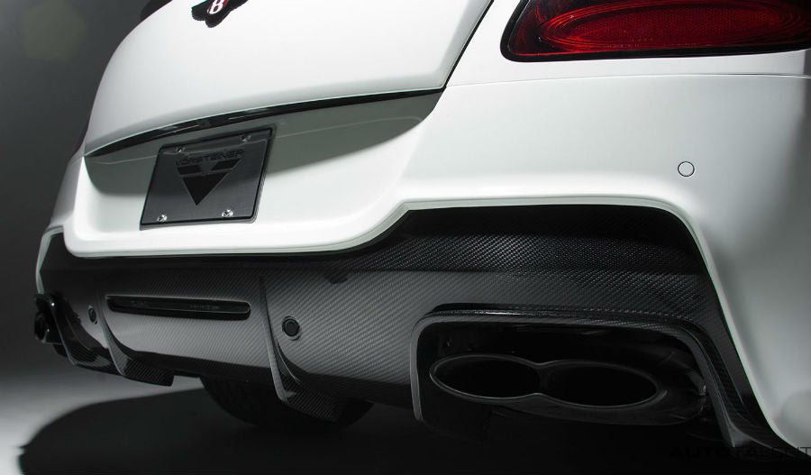 New Vorsteiner Aero Rear Bumper DVWP w/ Rear Diffuser Carbon Fiber PP 2x2 Glossy BENTLEY CONTINTENTAL GT COUPE V8 BR-10RS PROGRAM (FACELIFT)