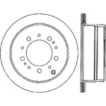 StopTech 98-07 Toyota Land Cruiser Rear Right Slotted Sport Cryo Brake Rotor