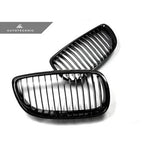 AutoTecknic Aero Replacement Glazing Black Front Grilles For BMW 335i - AutoTalent