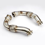 VRSF Exhaust Catless Downpipe For BMW 550i, 650i, 750Li, X5, X6, X5M, X6M - Auto Talent