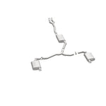 MagnaFlow 19225 street series cat-back exhaust, opposite side view of the turntable spin