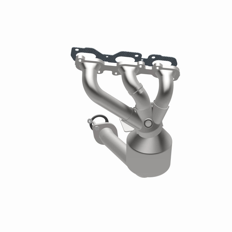 MagnaFlow 452011 carb manifold converter, opposite side view of the turntable spin