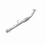 MagnaFlow 3391389 carb direct-fit catalytic converter, rear view of the turntable spin