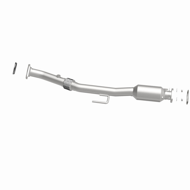 MagnaFlow 5571523 carb direct-fit catalytic converter, side view of the turntable spin