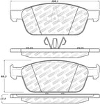StopTech 13-19 Ford Escape / 13-18 Ford Focus Street Select Front Brake Pads