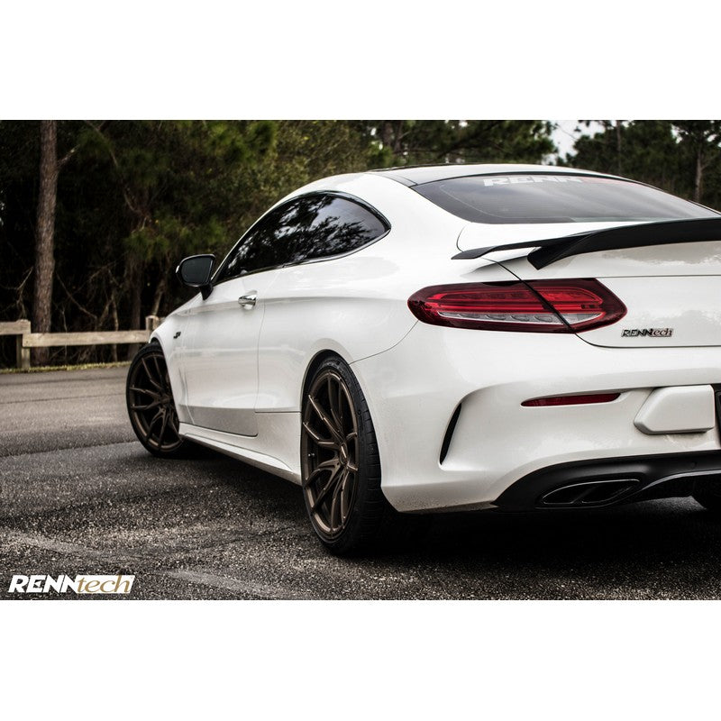 RennTech Aero Carbon Fiber Deck lid Spoiler For Mercedes-Benz W205 C43 AMG - AutoTalent