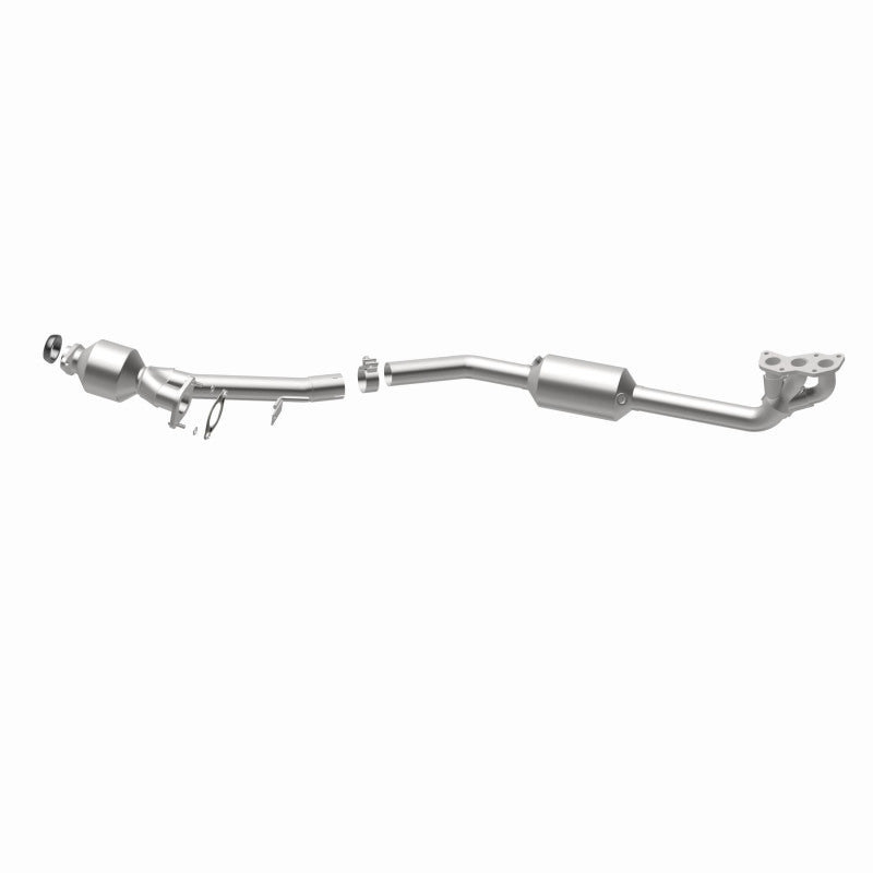 MagnaFlow 5481334 carb manifold converter, opposite rear three-quarter view of the turntable spin