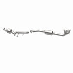MagnaFlow 5481334 carb manifold converter, opposite rear three-quarter view of the turntable spin