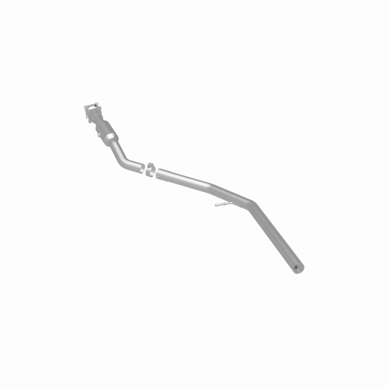 MagnaFlow 49948 oem grade direct-fit catalytic converter, rear three-quarter view of the turntable spin