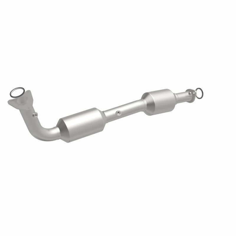 MagnaFlow 5582626 carb direct-fit catalytic converter, front three-quarter view of the turntable spin