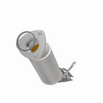 MagnaFlow 49445 oem grade direct-fit catalytic converter, opposite front three-quarter view of the turntable spin