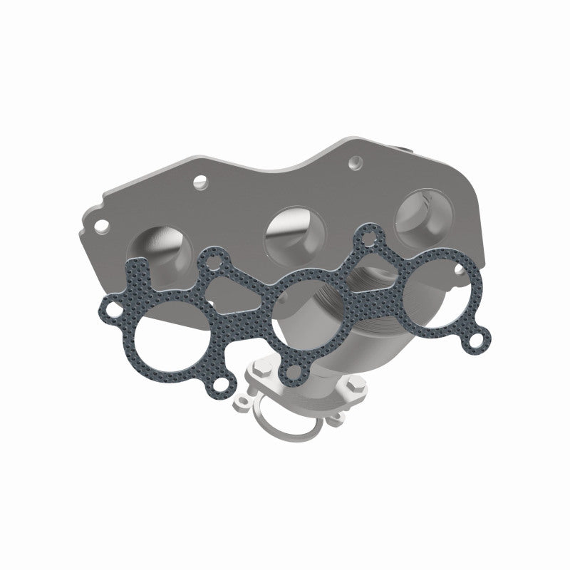 MagnaFlow 49693 oem grade manifold converter, opposite side view of the turntable spin