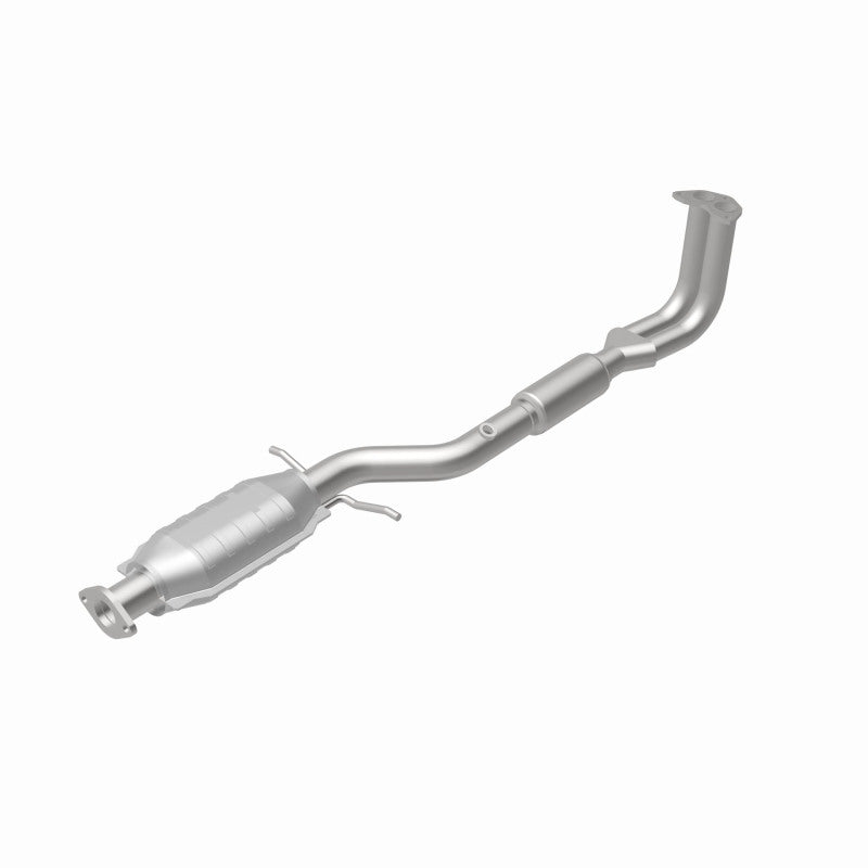 MagnaFlow 93229 hm grade direct-fit catalytic converter, rear view of the turntable spin