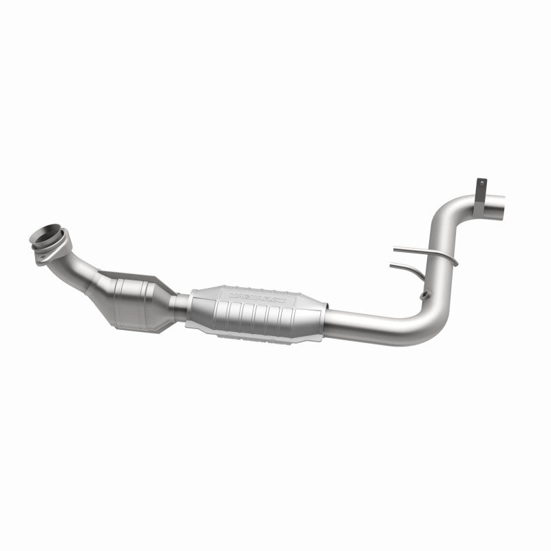 MagnaFlow 51416 oem grade direct-fit catalytic converter, side view of the turntable spin