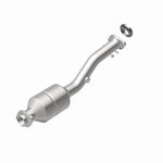 MagnaFlow 52272 oem grade direct-fit catalytic converter, rear view of the turntable spin