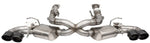Corsa 2020-25 Corvette C8 3in Valved Cat-Back 4.5in Blk Quad Tips - Fits Factory Perf Exhaust w/ AFM