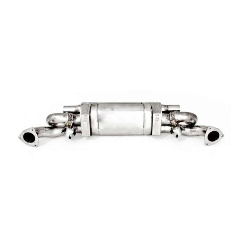 Tubi Style Loud Stainless Steel Central Exhaust W Valve | Porsche 991 Carrera S 2012-2016