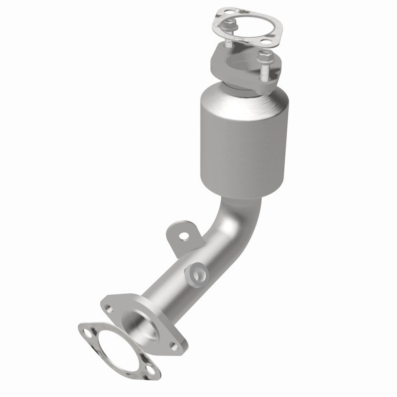 MagnaFlow 5571448 carb direct-fit catalytic converter, rear view of the turntable spin