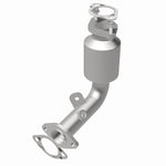 MagnaFlow 5571448 carb direct-fit catalytic converter, rear view of the turntable spin