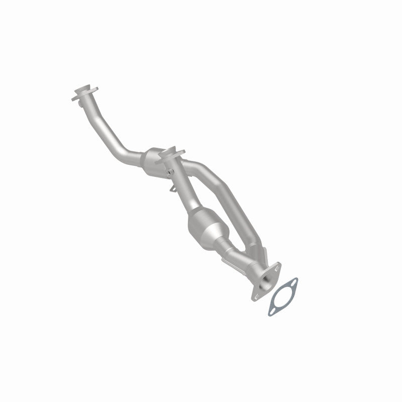 MagnaFlow 23354 epa direct-fit catalytic converter, rear three-quarter view of the turntable spin