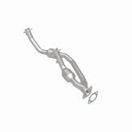 MagnaFlow 23354 epa direct-fit catalytic converter, rear three-quarter view of the turntable spin