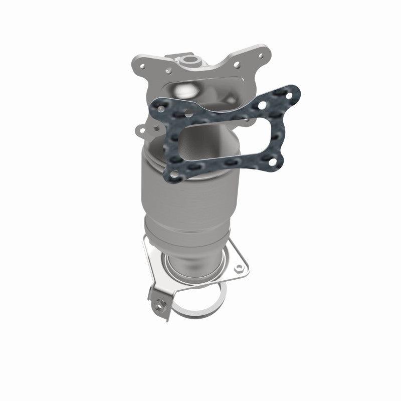 MagnaFlow 5531020 carb manifold converter, opposite side view of the turntable spin