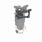 MagnaFlow 5531020 carb manifold converter, opposite side view of the turntable spin