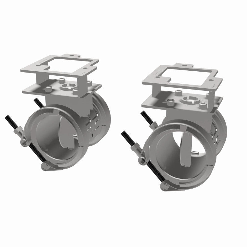 MagnaFlow 10805 exhaust part, opposite rear three-quarter view of the turntable spin