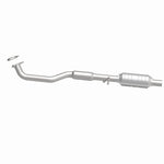 MagnaFlow 23168 hm grade direct-fit catalytic converter, side view of the turntable spin