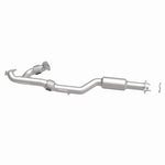 MagnaFlow 52699 oem grade direct-fit catalytic converter, side view of the turntable spin