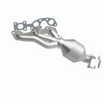 MagnaFlow 49997 oem grade manifold converter, rear view of the turntable spin
