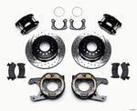 Wilwood D154 P/S Park Brake Kit Drilled New Big Ford 2.50in Off Staggered Mount