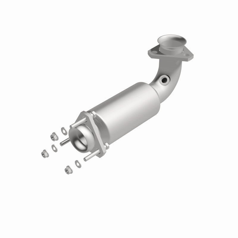 MagnaFlow 23409 hm grade direct-fit catalytic converter, rear view of the turntable spin