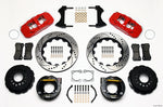 Wilwood AERO4 Rear P-Brake Kit 14.00in Drilled Red Chevy 12 Bolt-Spec 3.15in Bearing