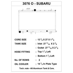CSF Performance Radiator For Subaru - Autotalent
