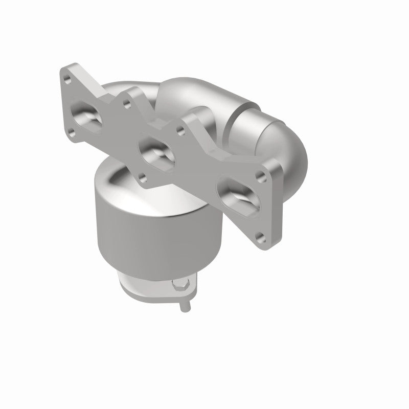 MagnaFlow 452026 carb manifold converter, rear view of the turntable spin