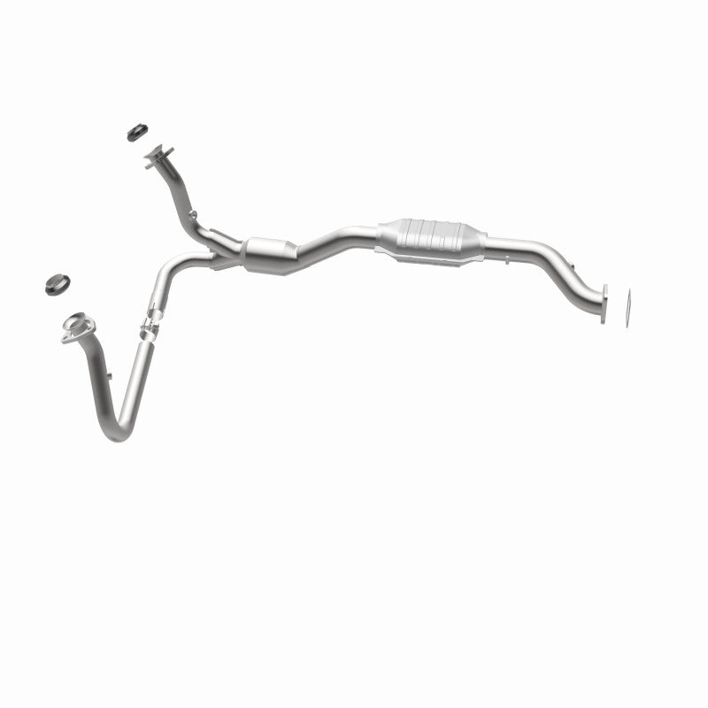 MagnaFlow 23139 hm grade direct-fit catalytic converter, side view of the turntable spin